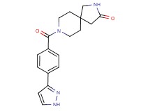 8-[4-(1H-pyrazol-3-yl)benzoyl]-2,8-diazaspiro[4.5]decan-3-one