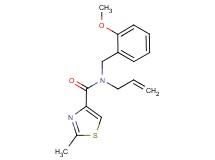 N-allyl-N-(2-methoxybenzyl)-2-methyl-1,3-thiazole-4-carboxamide