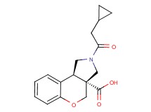 (3aR*,9bR*)-2-(cyclopropylacetyl)-1,2,3,9b-tetrahydrochromeno[3,4-c]pyrrole-3a(4H)-carboxylic acid