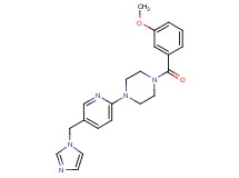 1-[5-(1H-imidazol-1-ylmethyl)-2-pyridinyl]-4-(3-methoxybenzoyl)piperazine