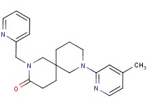 8-(4-methyl-2-pyridinyl)-2-(2-pyridinylmethyl)-2,8-diazaspiro[5.5]undecan-3-one