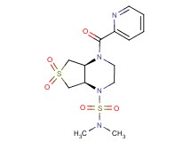 (4aS*,7aR*)-N,N-dimethyl-4-(2-pyridinylcarbonyl)hexahydrothieno[3,4-b]pyrazine-1(2H)-sulfonamide 6,6-dioxide
