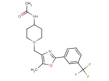 N-[1-({5-methyl-2-[3-(trifluoromethyl)phenyl]-1,3-oxazol-4-yl}methyl)piperidin-4-yl]acetamide