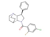 (2R*,3S*,6R*)-5-(4-chloro-2-fluorobenzoyl)-3-phenyl-1,5-diazatricyclo[5.2.2.0~2,6~]undecane