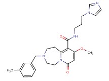 N-[3-(1H-imidazol-1-yl)propyl]-9-methoxy-3-(3-methylbenzyl)-7-oxo-1,2,3,4,5,7-hexahydropyrido[1,2-d][1,4]diazepine-10-carboxamide