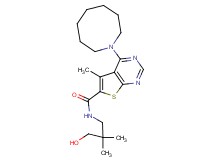 4-(1-azocanyl)-N-(3-hydroxy-2,2-dimethylpropyl)-5-methylthieno[2,3-d]pyrimidine-6-carboxamide