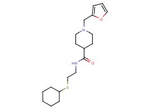 N-[2-(cyclohexylthio)ethyl]-1-(2-furylmethyl)-4-piperidinecarboxamide