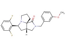 (3aS*,5S*,9aS*)-5-(2,6-difluorophenyl)-2-(3-methoxybenzyl)hexahydro-7H-pyrrolo[3,4-g]pyrrolizin-1(2H)-one