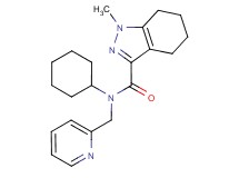 N-cyclohexyl-1-methyl-N-(pyridin-2-ylmethyl)-4,5,6,7-tetrahydro-1H-indazole-3-carboxamide