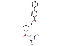 N-({1-[(2-amino-6-methyl-4-pyrimidinyl)carbonyl]-3-piperidinyl}methyl)-4-biphenylcarboxamide