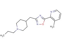 3-methyl-2-{3-[(1-propylpiperidin-4-yl)methyl]-1,2,4-oxadiazol-5-yl}pyridine
