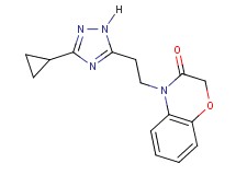 4-[2-(3-cyclopropyl-1H-1,2,4-triazol-5-yl)ethyl]-2H-1,4-benzoxazin-3(4H)-one