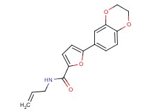 N-allyl-5-(2,3-dihydro-1,4-benzodioxin-6-yl)-2-furamide