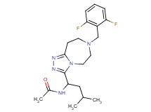 N-{1-[7-(2,6-difluorobenzyl)-6,7,8,9-tetrahydro-5H-[1,2,4]triazolo[4,3-d][1,4]diazepin-3-yl]-3-methylbutyl}acetamide