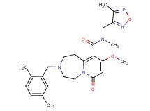 3-(2,5-dimethylbenzyl)-9-methoxy-N-methyl-N-[(4-methyl-1,2,5-oxadiazol-3-yl)methyl]-7-oxo-1,2,3,4,5,7-hexahydropyrido[1,2-d][1,4]diazepine-10-carboxamide