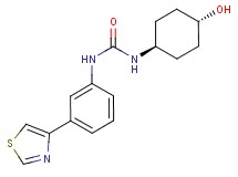 N-(trans-4-hydroxycyclohexyl)-N'-[3-(1,3-thiazol-4-yl)phenyl]urea