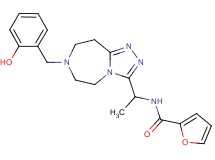 N-{1-[7-(2-hydroxybenzyl)-6,7,8,9-tetrahydro-5H-[1,2,4]triazolo[4,3-d][1,4]diazepin-3-yl]ethyl}-2-furamide