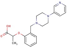 2-{2-[(4-pyridin-3-ylpiperazin-1-yl)methyl]phenoxy}propanoic acid