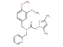 N-(3,4-dimethoxybenzyl)-2-(3,5-dimethyl-1H-pyrazol-1-yl)-N-(2-pyridinylmethyl)acetamide