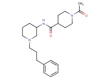 1-acetyl-N-[1-(3-phenylpropyl)-3-piperidinyl]-4-piperidinecarboxamide