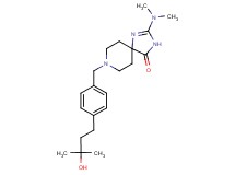 2-(dimethylamino)-8-[4-(3-hydroxy-3-methylbutyl)benzyl]-1,3,8-triazaspiro[4.5]dec-1-en-4-one