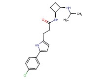 3-[5-(4-chlorophenyl)-1H-pyrrol-2-yl]-N-[(1S*,2R*)-2-(isopropylamino)cyclobutyl]propanamide