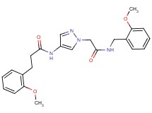 N-(1-{2-[(2-methoxybenzyl)amino]-2-oxoethyl}-1H-pyrazol-4-yl)-3-(2-methoxyphenyl)propanamide