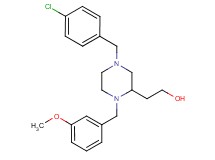 2-[4-(4-chlorobenzyl)-1-(3-methoxybenzyl)-2-piperazinyl]ethanol