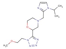 4-[(1-isopropyl-1H-imidazol-2-yl)methyl]-2-[1-(2-methoxyethyl)-1H-tetrazol-5-yl]morpholine
