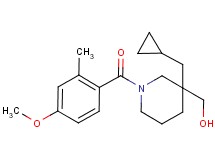 [3-(cyclopropylmethyl)-1-(4-methoxy-2-methylbenzoyl)-3-piperidinyl]methanol