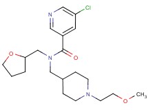 5-chloro-N-{[1-(2-methoxyethyl)piperidin-4-yl]methyl}-N-(tetrahydrofuran-2-ylmethyl)nicotinamide