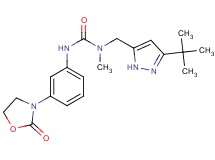 N-[(3-tert-butyl-1H-pyrazol-5-yl)methyl]-N-methyl-N'-[3-(2-oxo-1,3-oxazolidin-3-yl)phenyl]urea