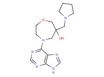 4-(9H-purin-6-yl)-6-(pyrrolidin-1-ylmethyl)-1,4-oxazepan-6-ol