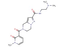 N-[2-(dimethylamino)ethyl]-5-[(1-methyl-2-oxo-1,2-dihydropyridin-3-yl)carbonyl]-4,5,6,7-tetrahydropyrazolo[1,5-a]pyrazine-2-carboxamide