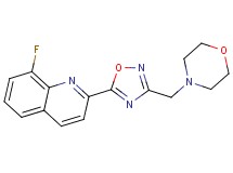 8-fluoro-2-[3-(4-morpholinylmethyl)-1,2,4-oxadiazol-5-yl]quinoline