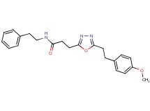 3-{5-[2-(4-methoxyphenyl)ethyl]-1,3,4-oxadiazol-2-yl}-N-(2-phenylethyl)propanamide