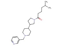 3-({4-[1-(5-methylhexanoyl)-3-pyrrolidinyl]-1-piperidinyl}methyl)pyridine