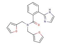 N,N-bis(2-furylmethyl)-2-(1H-imidazol-2-yl)benzamide trifluoroacetate