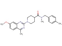 1-(7-methoxy-4-methyl-2-quinazolinyl)-N-methyl-N-(4-methylbenzyl)-4-piperidinecarboxamide