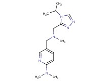 5-{[[(4-isopropyl-4H-1,2,4-triazol-3-yl)methyl](methyl)amino]methyl}-N,N-dimethyl-2-pyridinamine