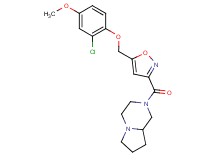 2-({5-[(2-chloro-4-methoxyphenoxy)methyl]-3-isoxazolyl}carbonyl)octahydropyrrolo[1,2-a]pyrazine