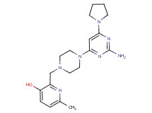 2-{[4-(2-amino-6-pyrrolidin-1-ylpyrimidin-4-yl)piperazin-1-yl]methyl}-6-methylpyridin-3-ol