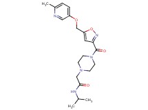 N-isopropyl-2-{4-[(5-{[(6-methyl-3-pyridinyl)oxy]methyl}-3-isoxazolyl)carbonyl]-1-piperazinyl}acetamide