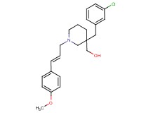 {3-(3-chlorobenzyl)-1-[(2E)-3-(4-methoxyphenyl)-2-propen-1-yl]-3-piperidinyl}methanol