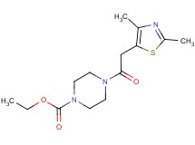 ethyl 4-[(2,4-dimethyl-1,3-thiazol-5-yl)acetyl]piperazine-1-carboxylate