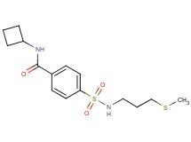 N-cyclobutyl-4-({[3-(methylthio)propyl]amino}sulfonyl)benzamide