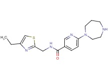 6-(1,4-diazepan-1-yl)-N-[(4-ethyl-1,3-thiazol-2-yl)methyl]nicotinamide