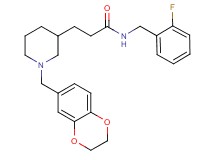 3-[1-(2,3-dihydro-1,4-benzodioxin-6-ylmethyl)-3-piperidinyl]-N-(2-fluorobenzyl)propanamide