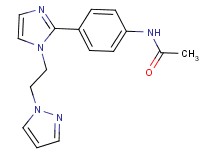 N-(4-{1-[2-(1H-pyrazol-1-yl)ethyl]-1H-imidazol-2-yl}phenyl)acetamide