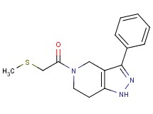 5-[(methylthio)acetyl]-3-phenyl-4,5,6,7-tetrahydro-1H-pyrazolo[4,3-c]pyridine
